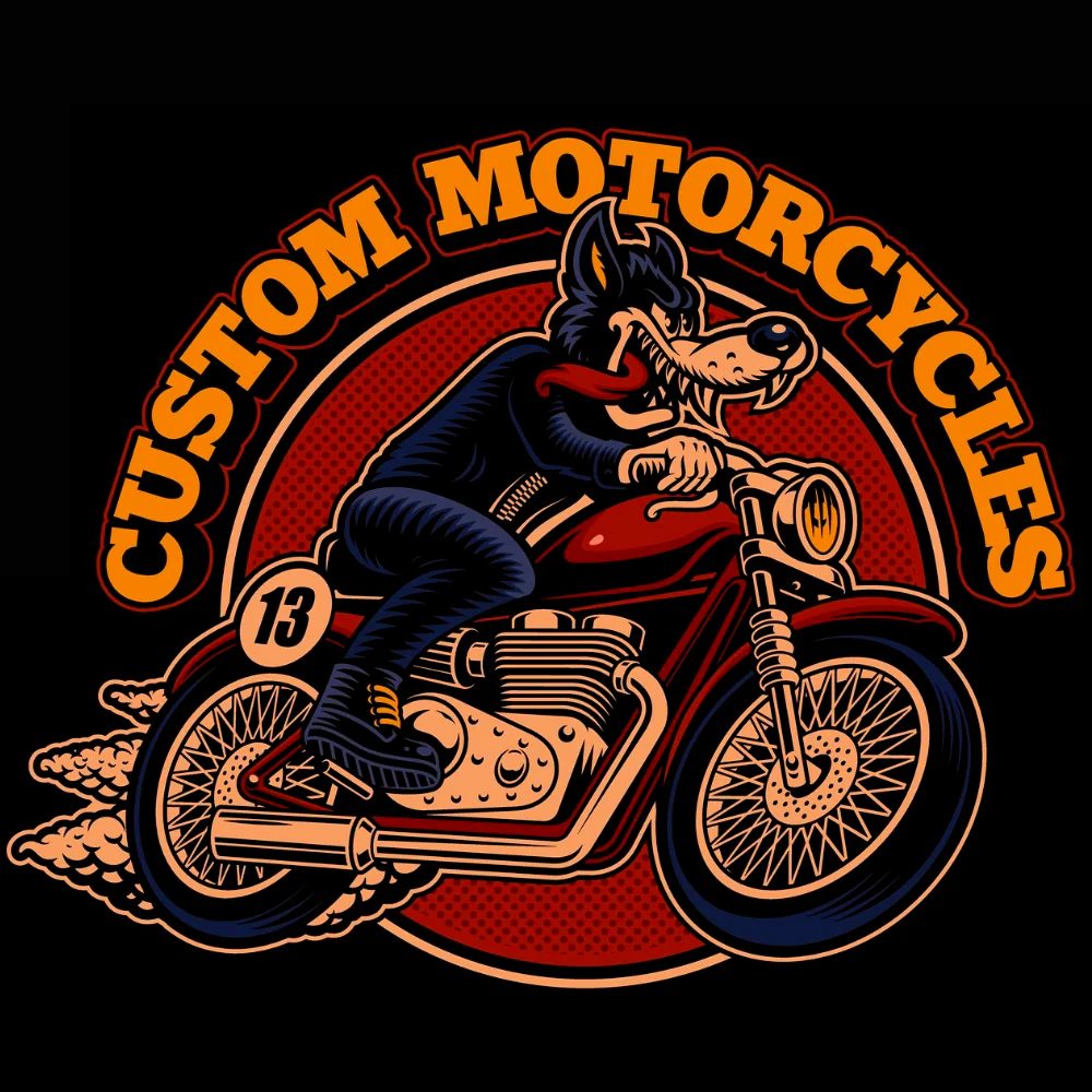 T-PAITA MUSTA - CUSTOM MOTORCYCLES  (00 26) - Image 2
