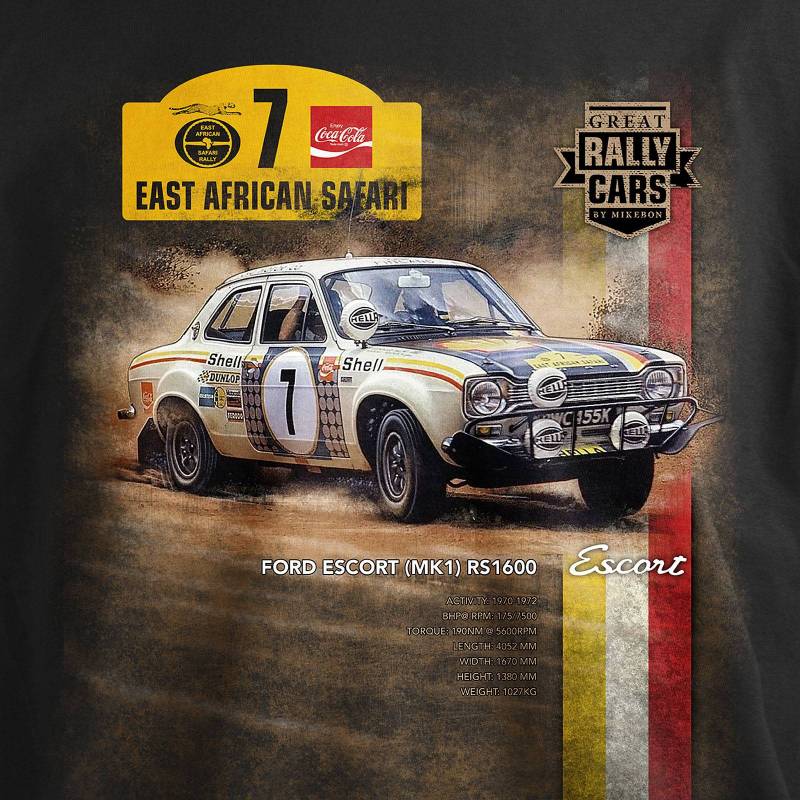 T-PAITA RALLI musta - DC Ford RS 1600 East Africa - Image 2