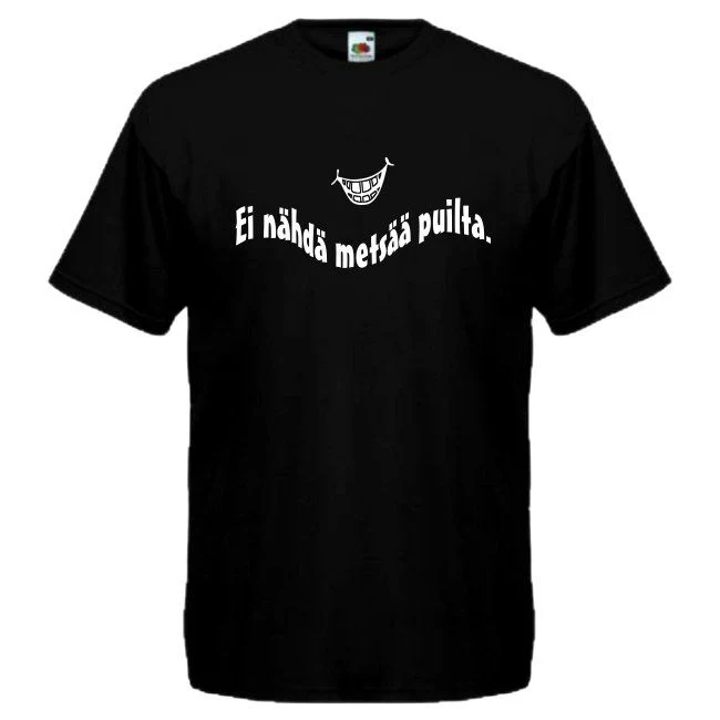 T-PAITA musta - Ei nähdä metsää puilta.
