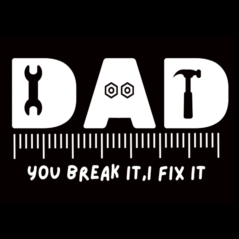 T-PAITA MUSTA - FIX IT DAD (00 2554) - Image 2