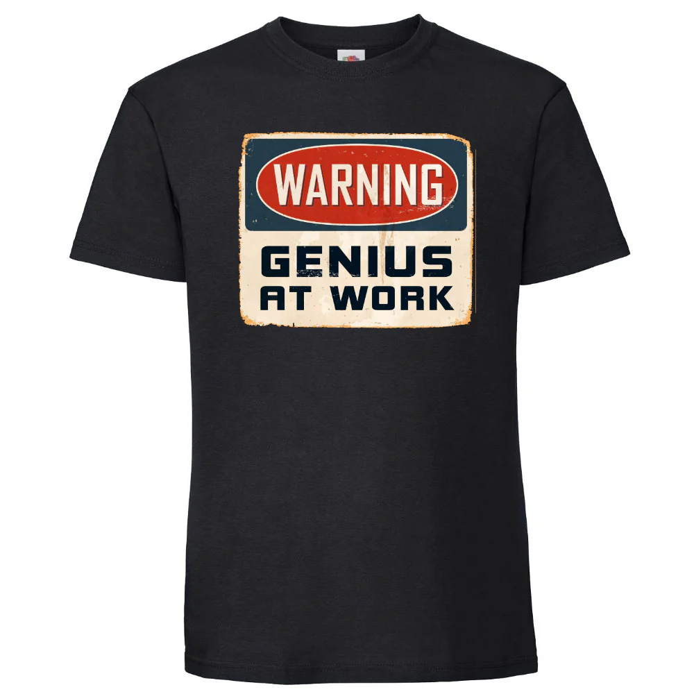 T-PAITA MUSTA - GENIUS AT WORK - KAMALA LUONNE (2844) - Image 2