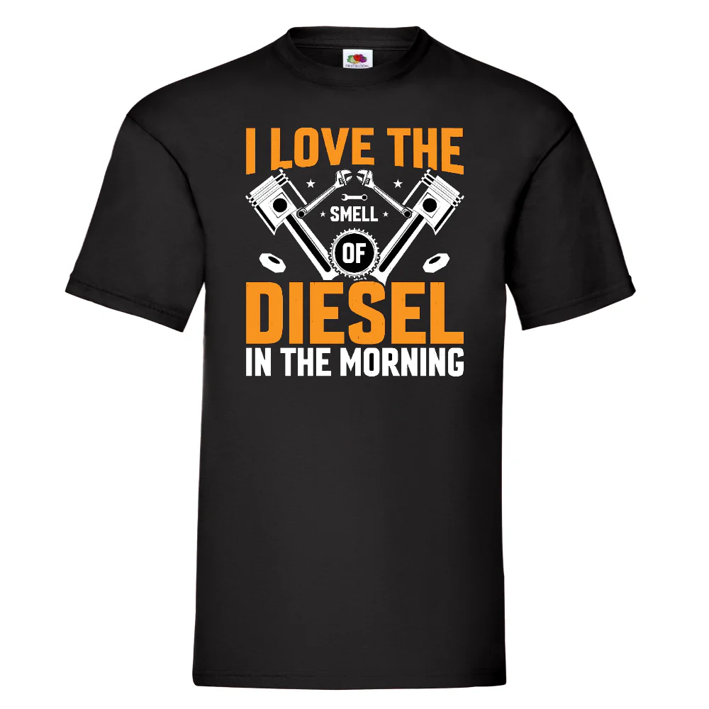 T-PAITA MUSTA - I LOVE THE DIESEL (00 217)