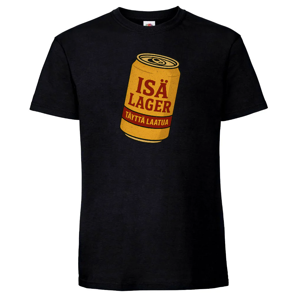 T-PAITA musta - Isä Lager – Täyttä laatua! (3161)