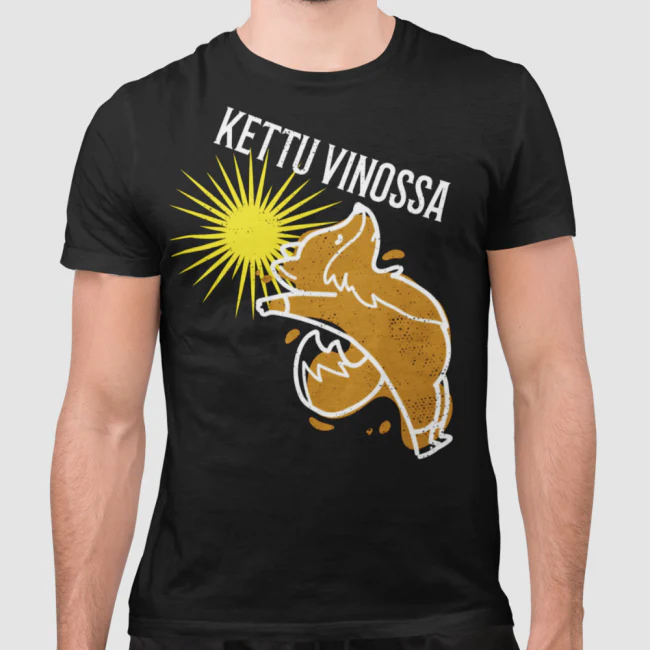 T-PAITA MUSTA - KETTU VINOSSA - KAMALA LUONNE (00 2124)