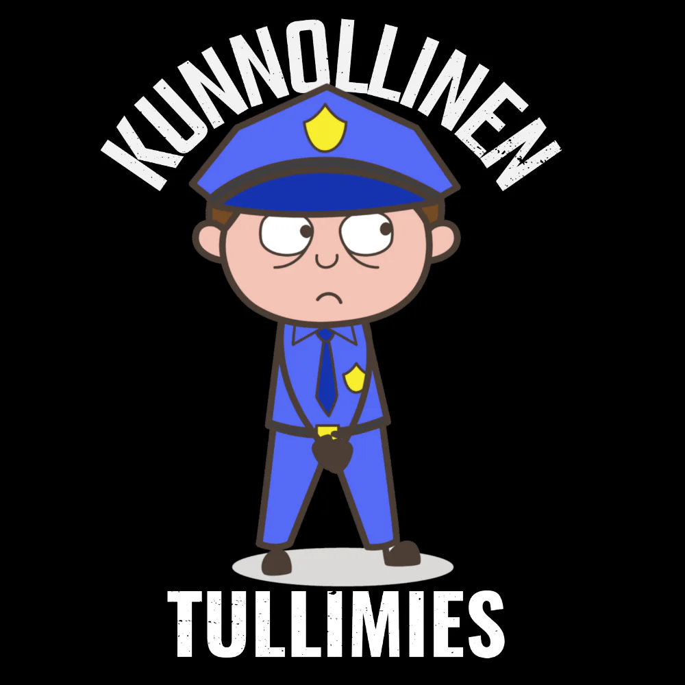 T-PAITA MUSTA - KUNNOLLINEN TULLIMIES - KAMALA LUONNE (3009) - Image 2