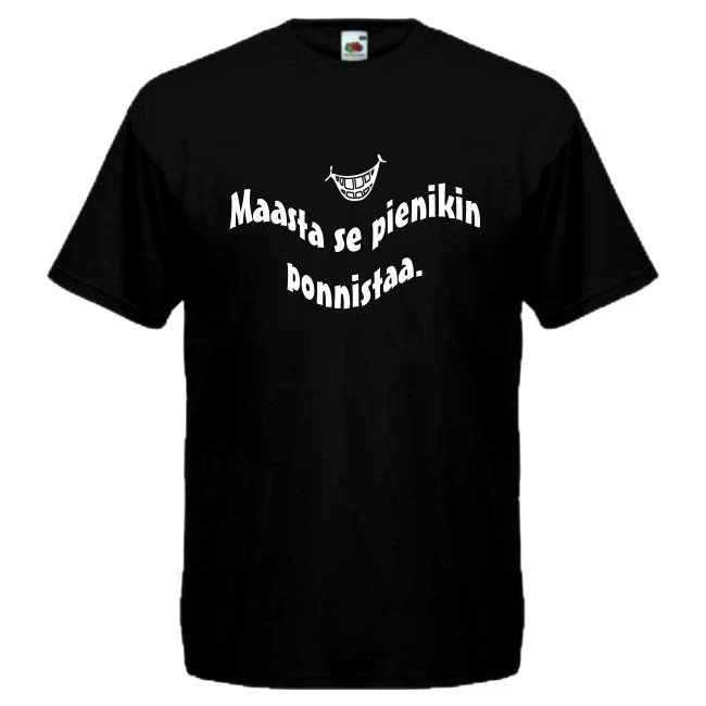 T-PAITA musta - Maasta se pienikin ponnistaa.