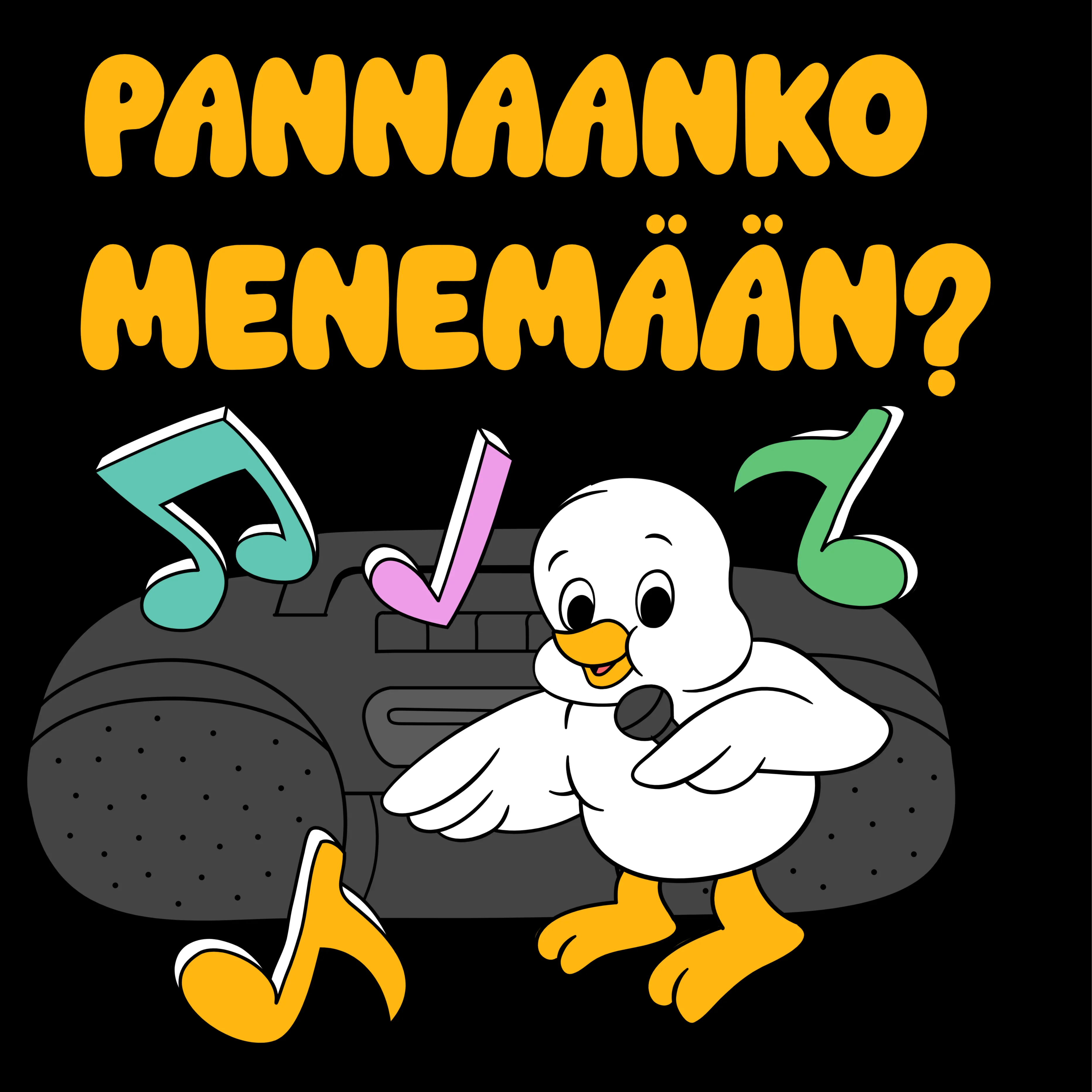 T-PAITA MUSTA PÄÄSIÄINEN - PANNAANKO MENEMÄÄN - KAMALA LUONNE (3046) - Image 2