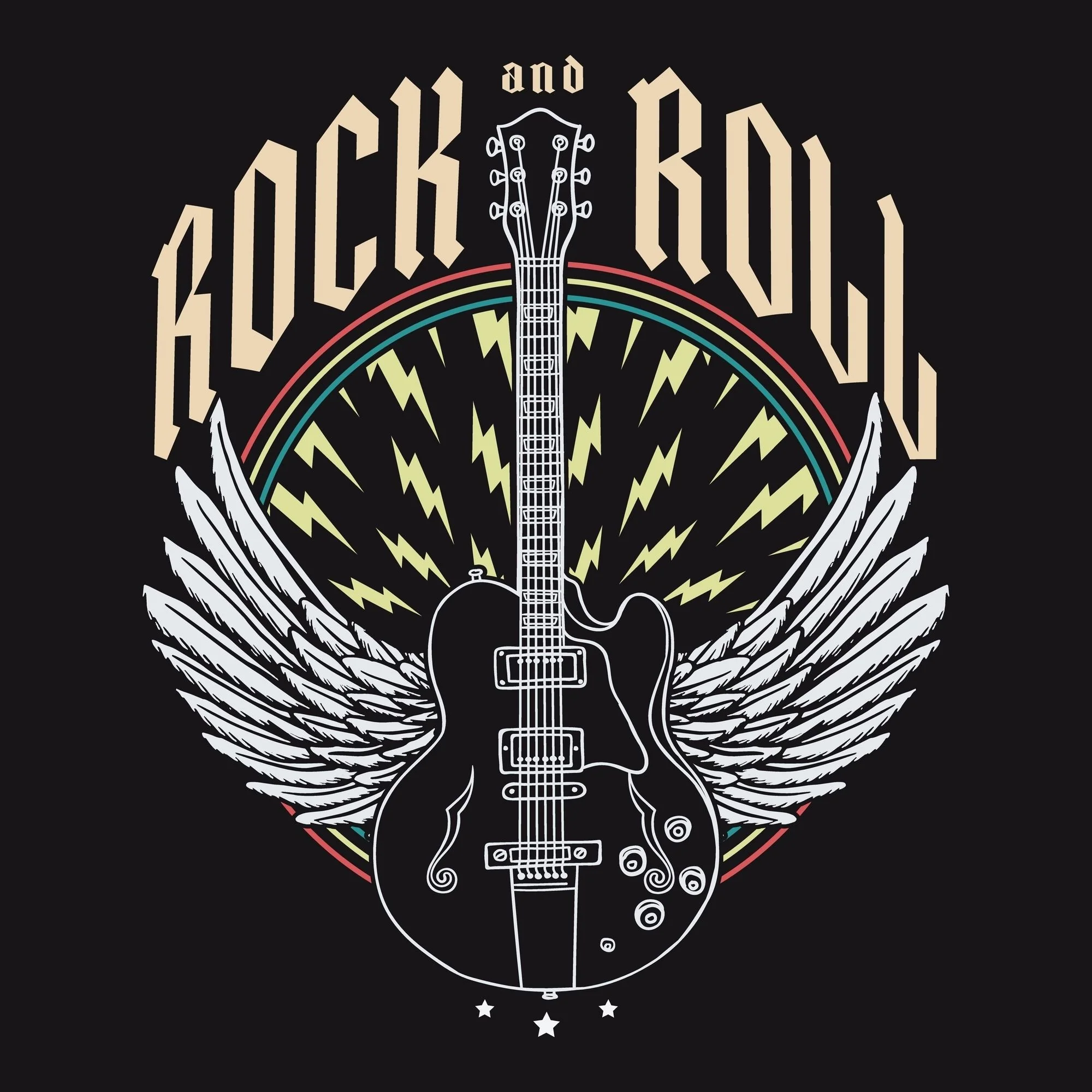 HUPPARI musta - ROCK AND ROLL GUITAR (2909) - Image 2
