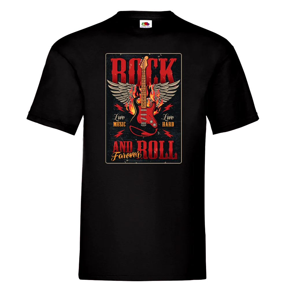 T-PAITA musta - ROCK AND ROLL FOREVER (00 185)