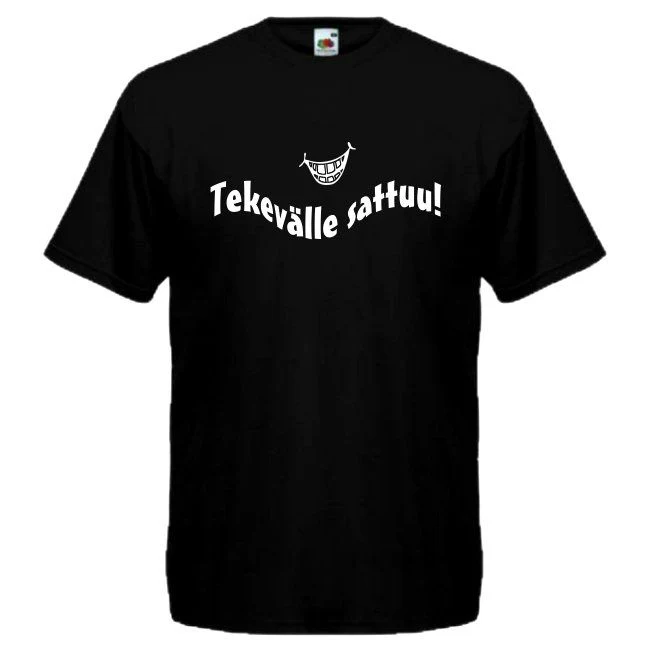T-PAITA musta -  Tekevälle sattuu!