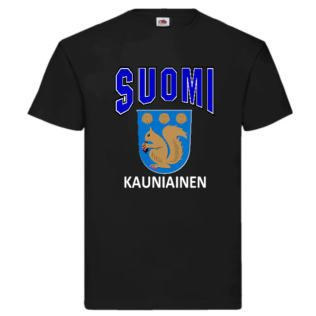 T-PAITA - SUOMI VAAKUNA - KAUNIAINEN