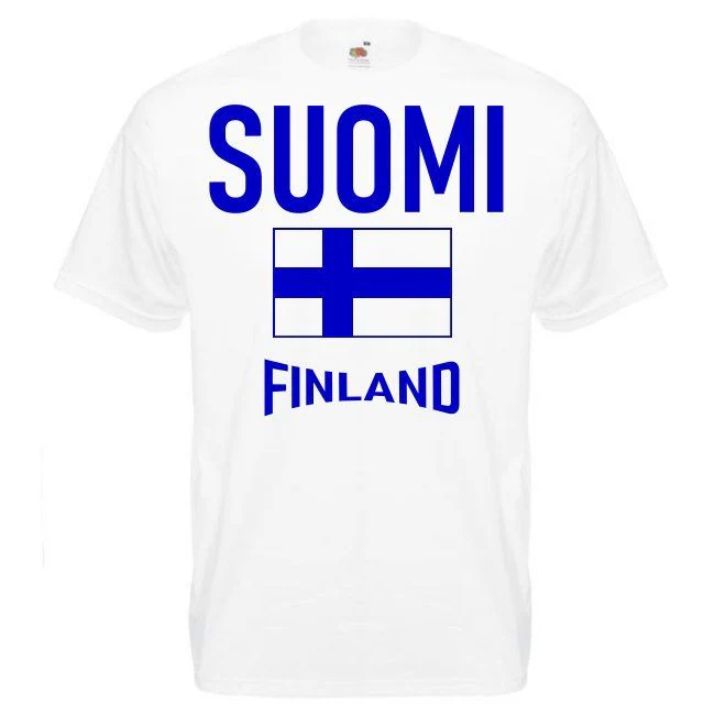 T-PAITA Suomi/Lippu/Finland valkoinen (00 1002)