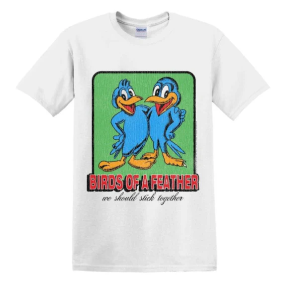 T-PAITA valkoinen - Billie Eilish Birds Of A Feather (LF8134)
