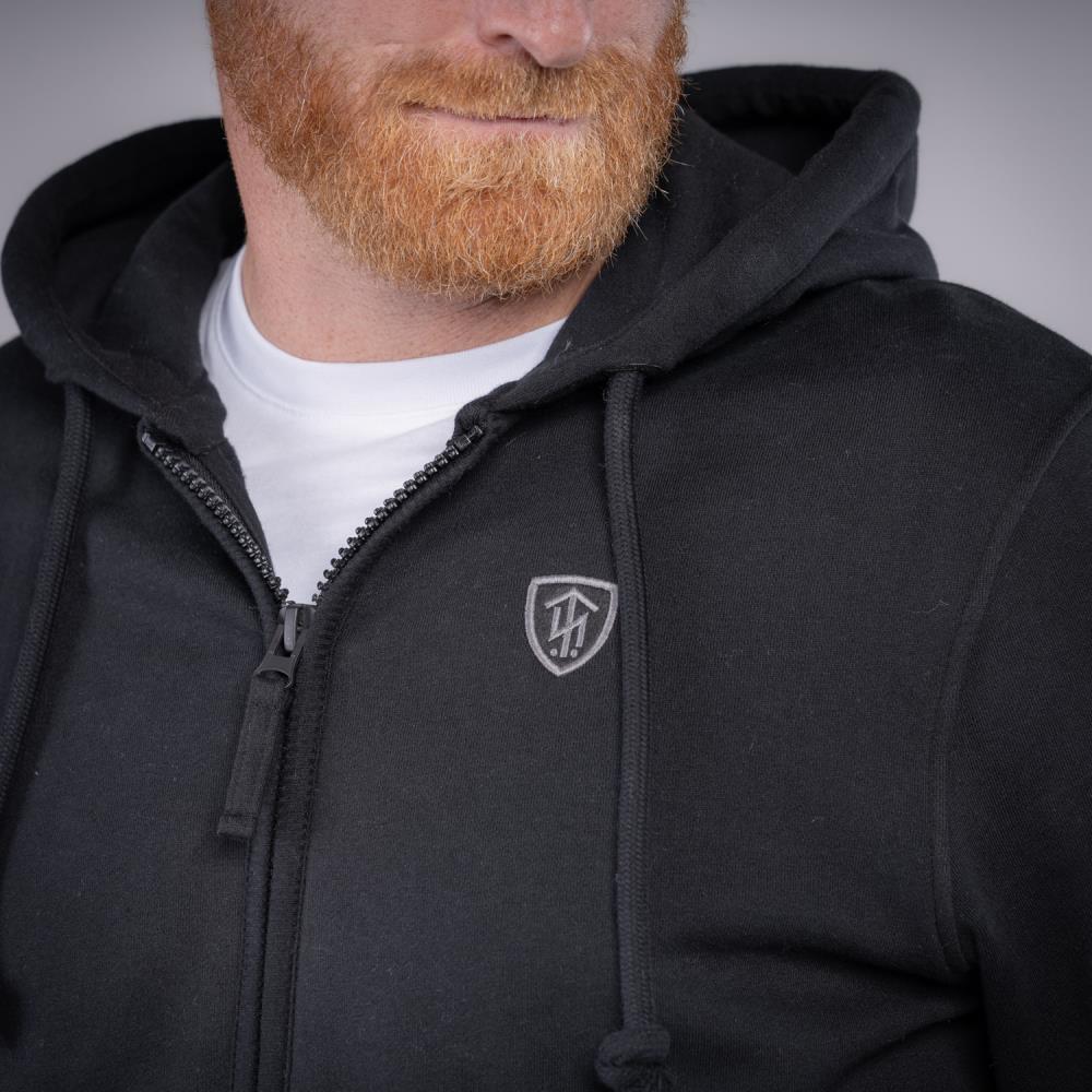 THOR STEINAR - vetoketjuhuppari musta - Legendary hooded jacket - Image 3