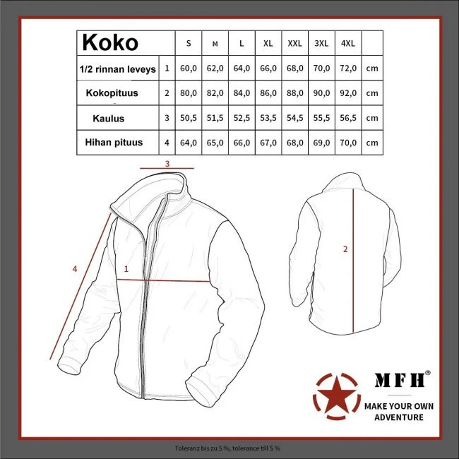 US FIELD JACKET M-65 - MAIHARITAKKI (musta) M.F.H - Image 4