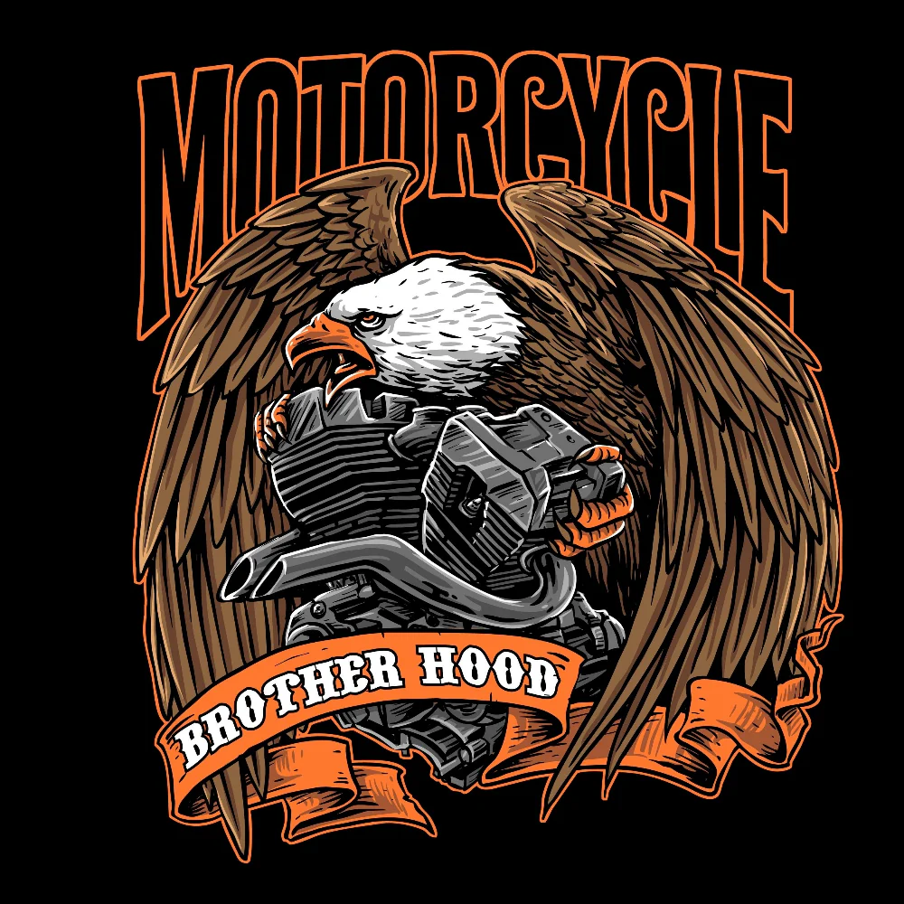 VAUHTI Pitkähihainen Paita - MOTORCYCLE BROTHER HOOD  (00 01) - Image 2