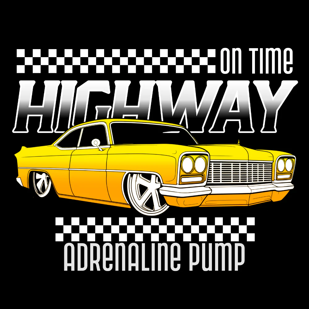 VAUHTI T-PAITA MUSTA - ON TIME HIGHWAY (00 3515) - Image 2