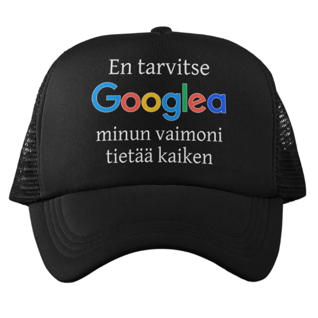 Verkkoperälippis GOOGLE VAIMONI (1223)