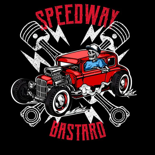 VETOKETJUHUPPARI musta - SPEEDWAY BASTARD - SPEED KINGS (1180) - Image 3
