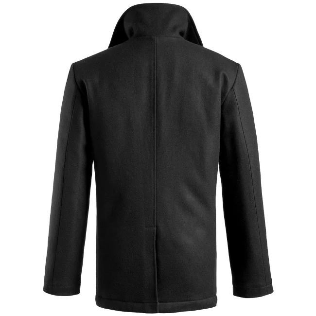 VILLAKANGASTAKKI - PEA COAT BLACK - Image 2