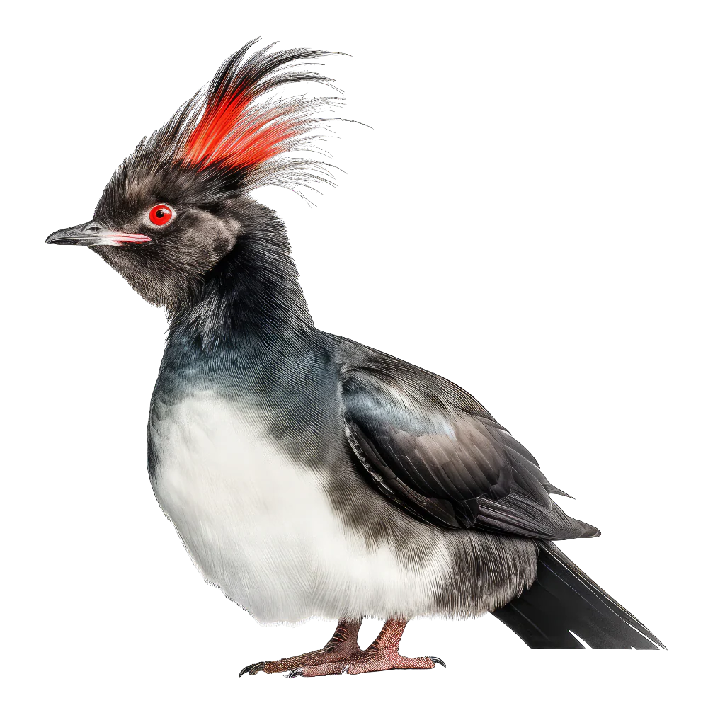 Whiskered auklet bird 1- paitakuva