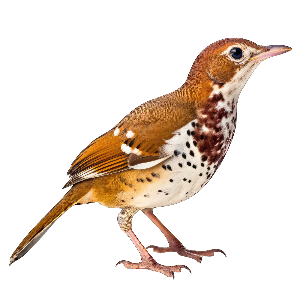Wood thrush bird 1- paitakuva